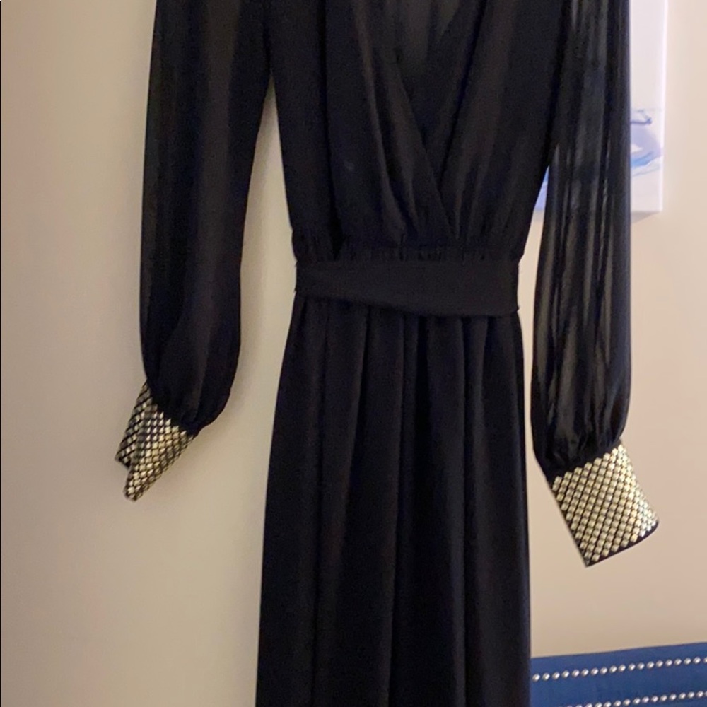 Black sheer dress w/liner Brand New no tags - Picture 4 of 4